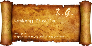 Keskeny Gizella névjegykártya
